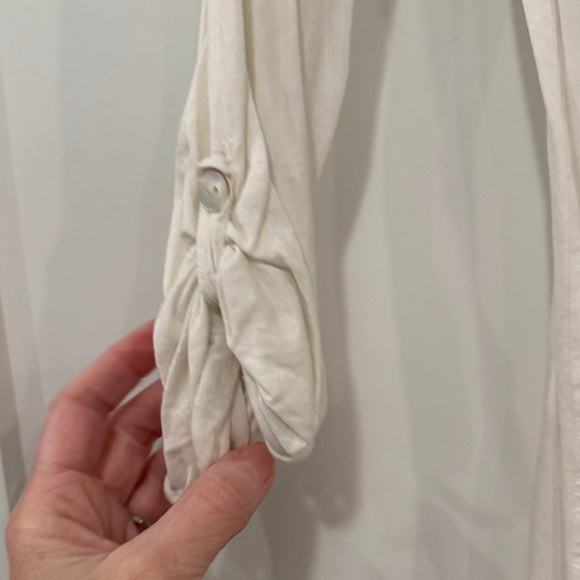 Splendid 3/4 Sleeve Women's White Blouse, Size S - Picture 4 of 7